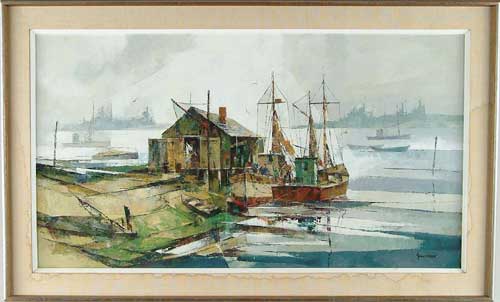 Appraisal: JOHN CUTHBERT HARE American - TENANTS HARBOR MAINE Fine oil