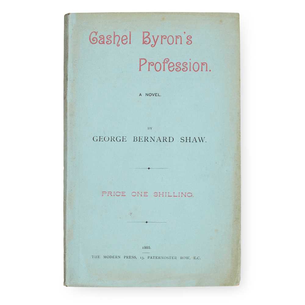 Appraisal: SHAW GEORGE BERNARD CASHEL BYRON'S PROFESSION London The Modern Press