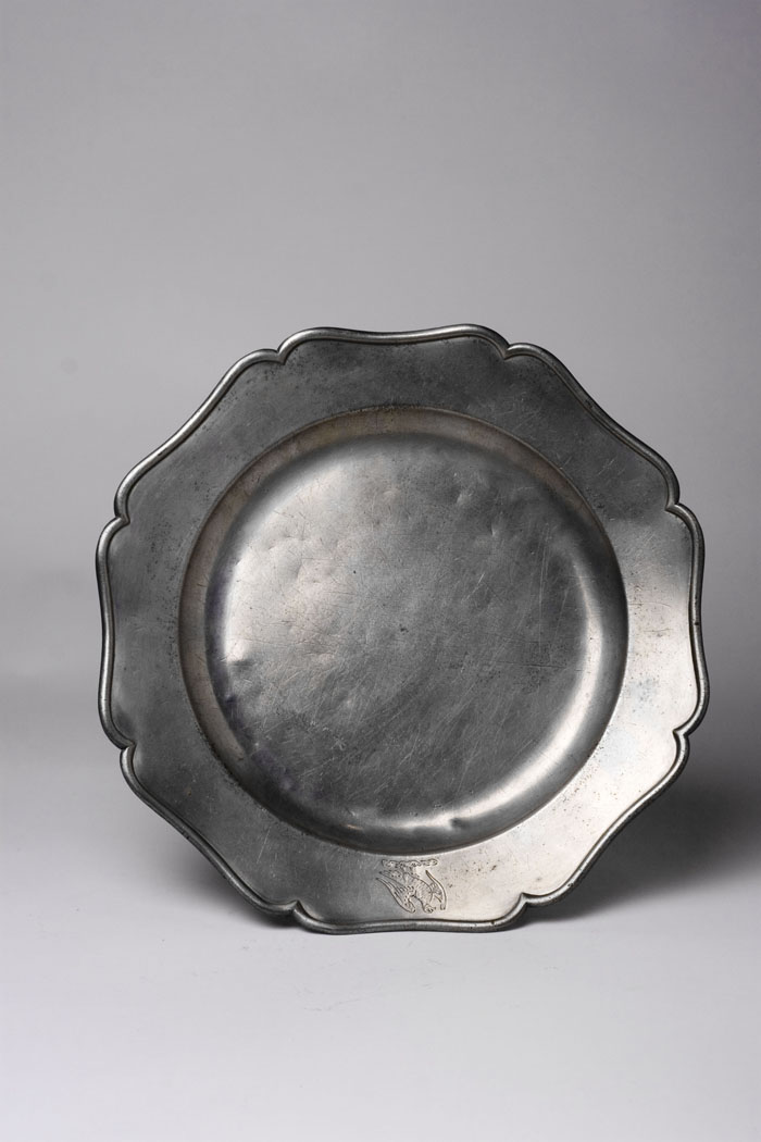 Appraisal: PEWTER PLATE JONAS DURAND LONDON ENGLAND CIRCA - Maker's mark