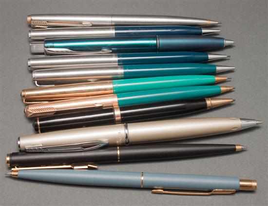 Appraisal: Eleven assorted Parker pencils Estimate - Pen s have not