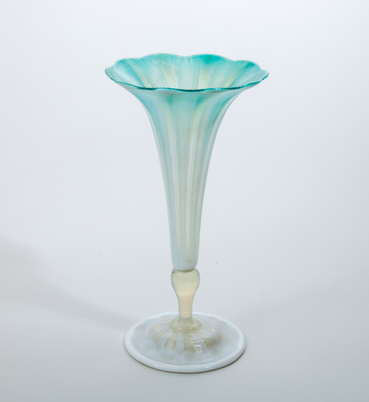 Appraisal: LOUIS COMFORT TIFFANY FAVRILE GLASS VASE Etched ' L C