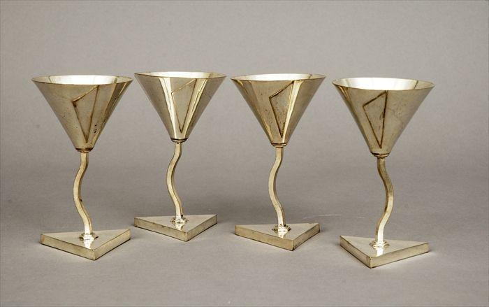 Appraisal: Elsa Tennhardt for E J Bass Company Four Art Deco