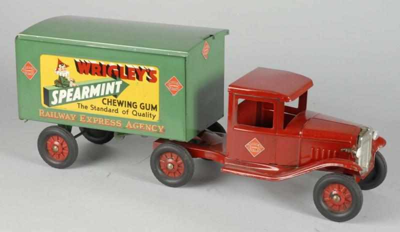 Appraisal: Pressed Steel Buddy L Railway Express Truck Toy Description Circa