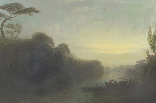 Appraisal: SAMUEL BOUGH - Windsor Castle at sunset from the river