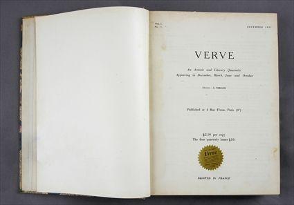 Appraisal: VERVE - AN ARTISTIC AND LITERARY QUARTERLY PARIS - Volume