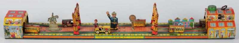 Appraisal: Tin Litho Marx Main Street Wind-Up Toy American Working Toy