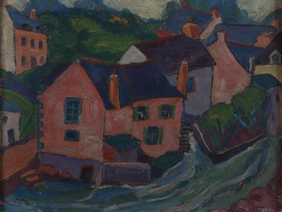 Appraisal: JOHN MCGRATH American circa - MOULIN ROSE BRITTANY FRANCE signed