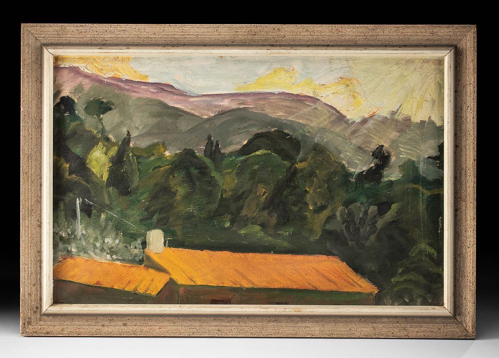 Appraisal: William Draper Landscape Painting Mexico ca s William Franklin Draper