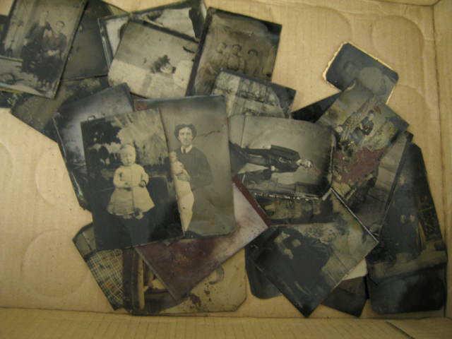 Appraisal: Box of Tintype Photographs