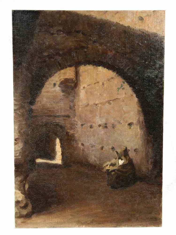 Appraisal: OOCB - 'Dans la Casbah' by Alfred Jonniaux Belgian American