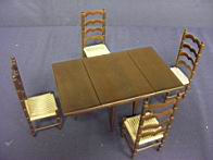 Appraisal: SONIA MESSER QUEEN ANNE ENGLISH CHAIRS AND TABLES ladder back