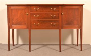 Appraisal: Irion Company Hepplewhite Style Walnut Sideboard Irion Company Hepplewhite Style