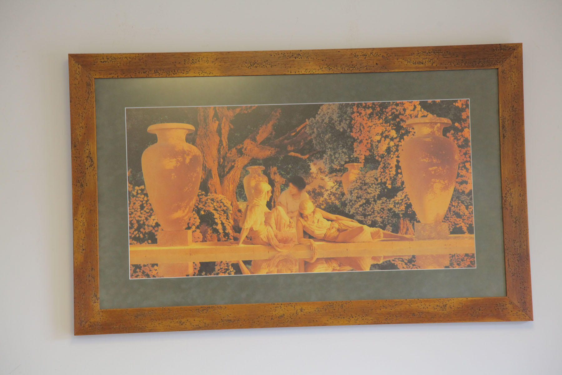 Appraisal: FRAMED PRINT th century Print in the manner of Maxfield