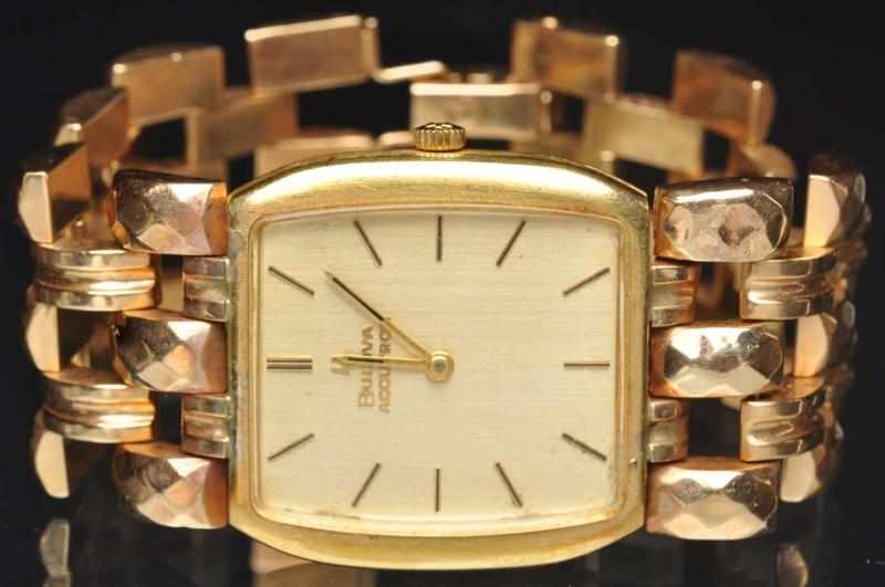 Appraisal: K Bulova Accutron Wrist Watch Swiss-made With attached K band