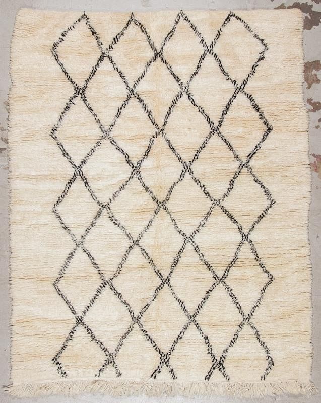 Appraisal: Modern Beni Ourain Rug Morocco ' '' x ' ''