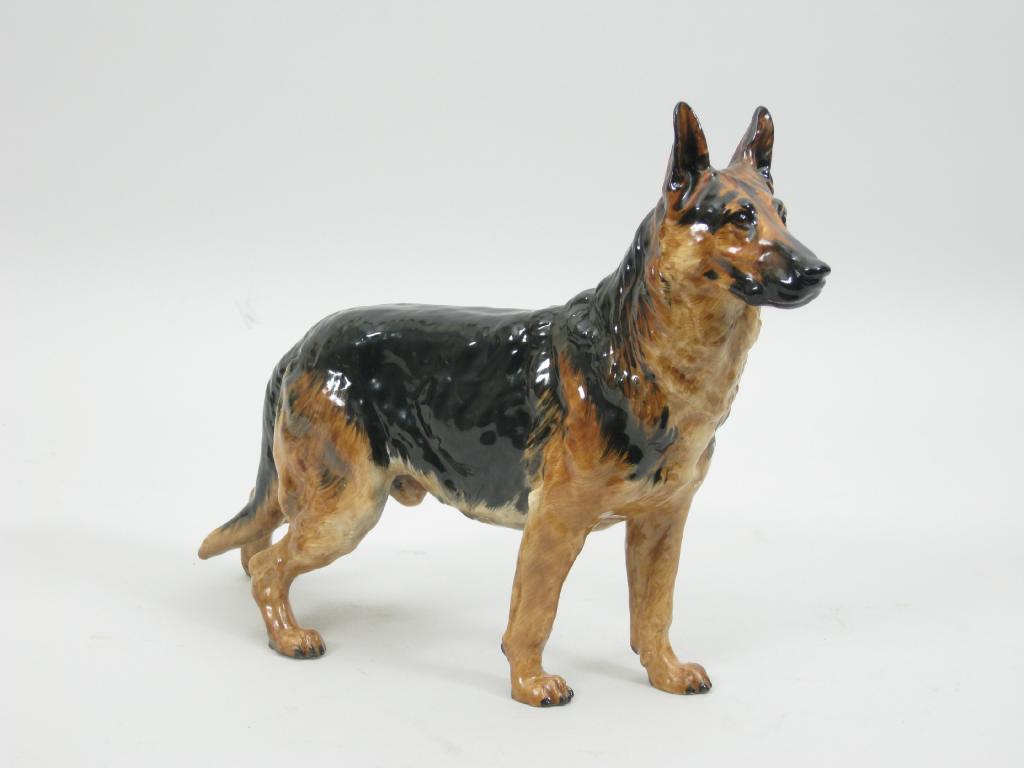 Appraisal: A Royal Doulton Model of an Alsatian Champion Benign of