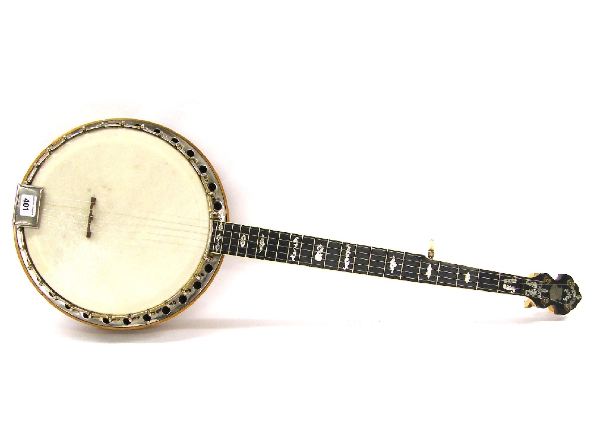 Appraisal: Clifford Essex Paragon five string resonator banjo no stamped to