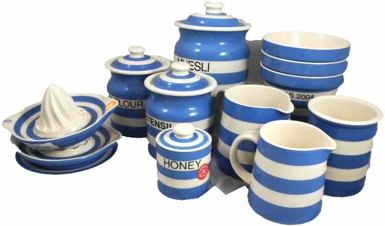 Appraisal: A collection of TG Green Cornish Blue Ware to include