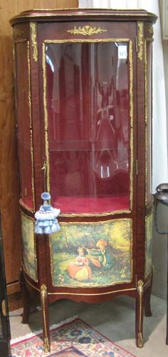 Appraisal: LOUIS XV STYLE VERNIS MARTIN VITRINE made in Spain th