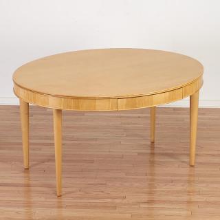 Appraisal: Annabelle Selldorf blonde wood center table Annabelle Selldorf blonde wood