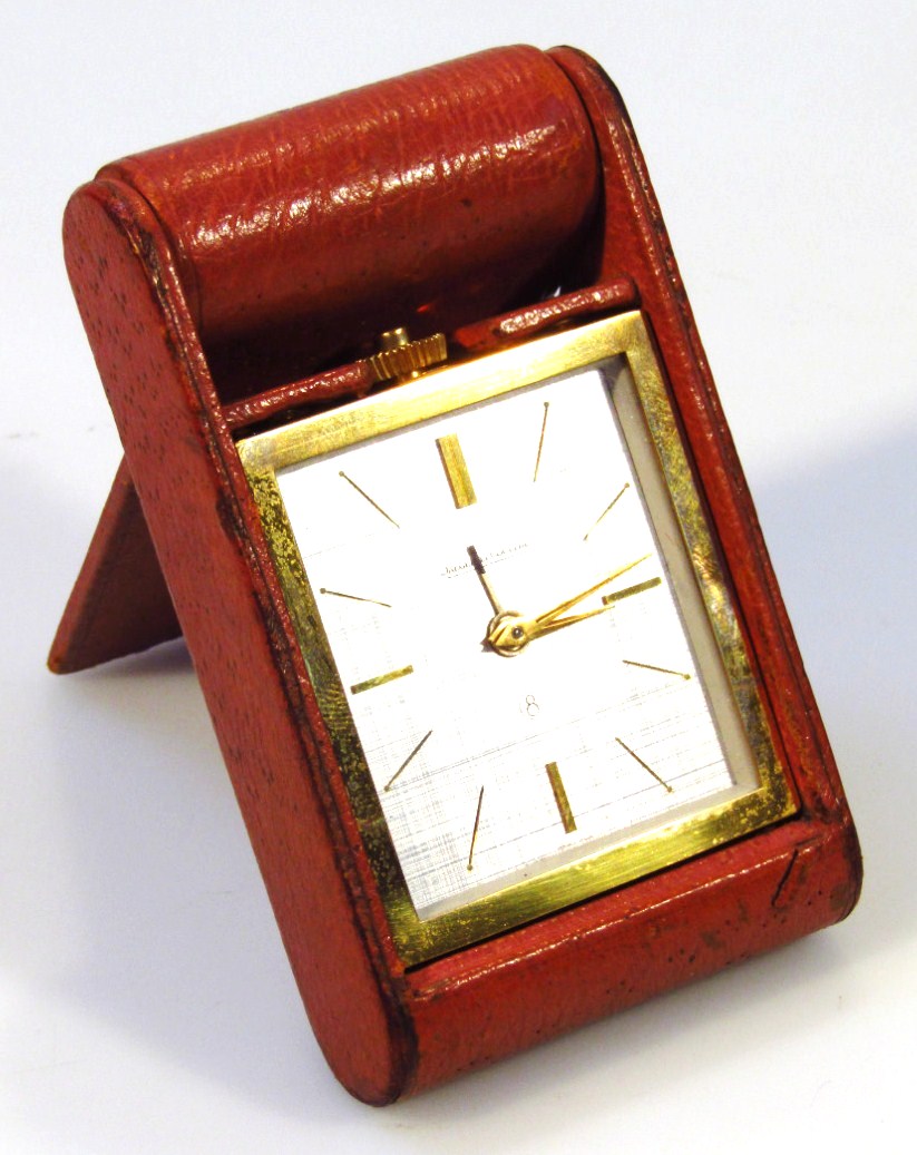 Appraisal: A thC Jaeger Le Coultre travel clock in gilt metal