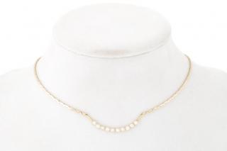 Appraisal: k Yellow Gold Diamond Child's Necklace Child's k yellow gold