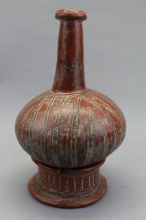 Appraisal: Pre Columbian Terracotta Vessel Pre Columbian Terracotta Vessel Height in