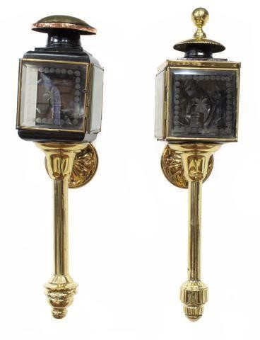 Appraisal: lot of Carriage lamps of similar design with some variation