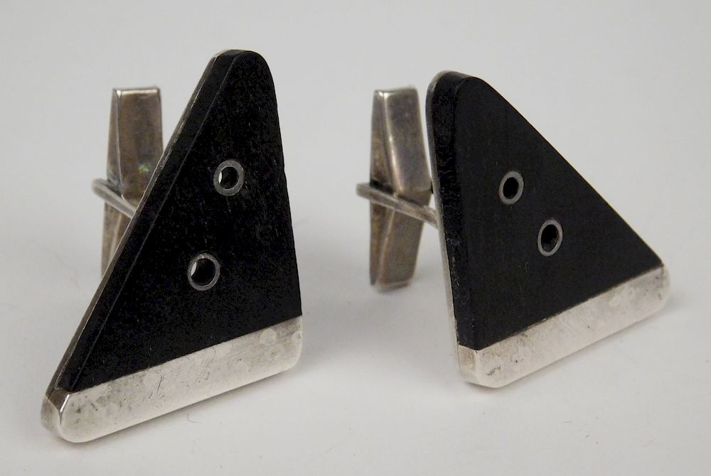 Appraisal: Pair of Esther Lewittes Cufflinks Pair of Esther Lewittes Cufflinks