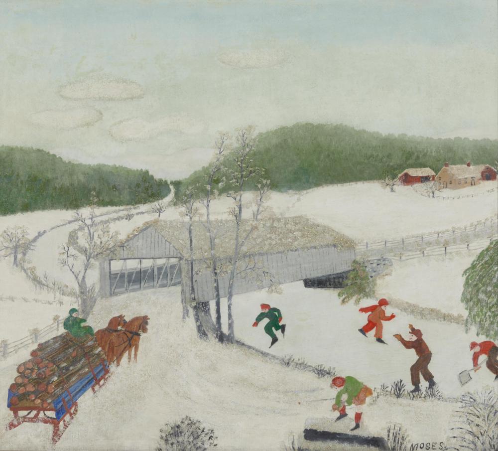 Appraisal: ANNA MARY ROBERTSON 'GRANDMA' MOSES American - February oil on