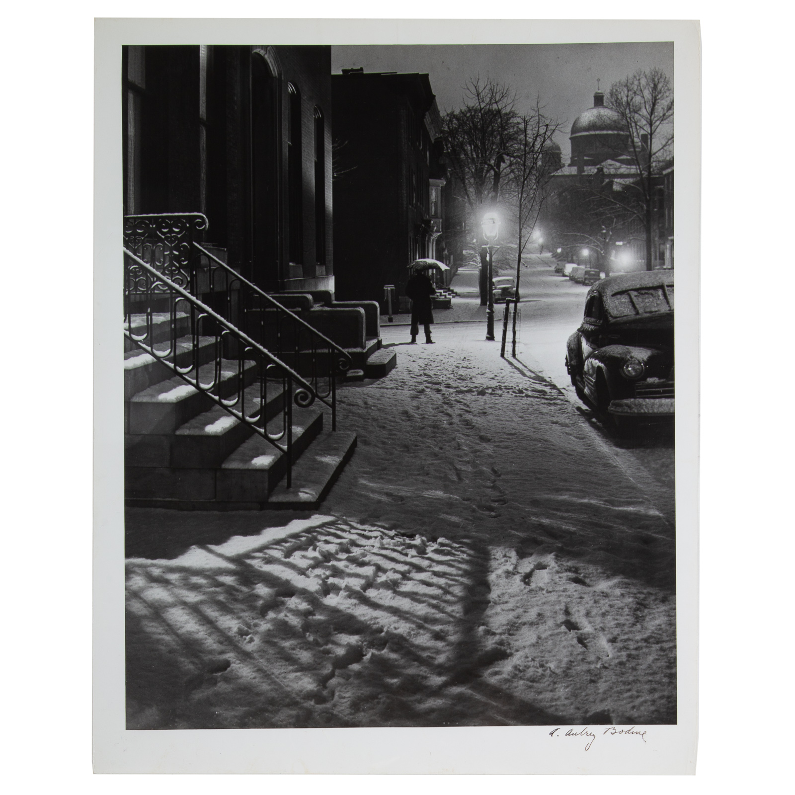 Appraisal: A AUBREY BODINE SNOW LANVALE STREET PHOTOGRAPH American - Gelatin