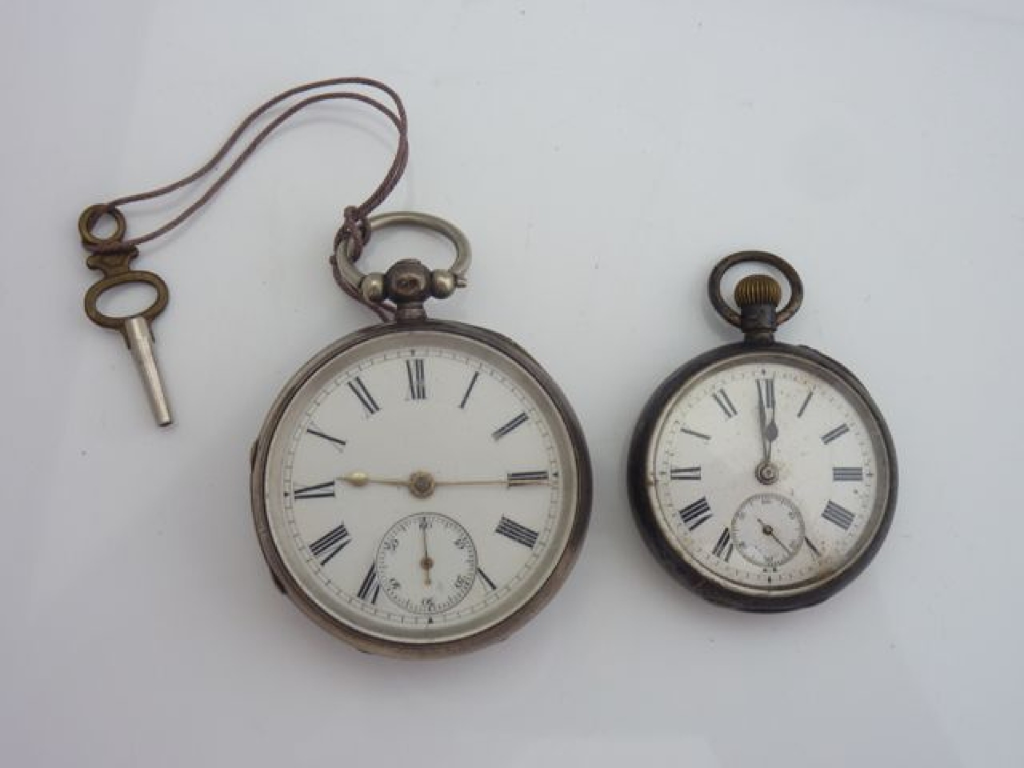 Appraisal: A silver open-faced pocket watch hallmarked for London the white