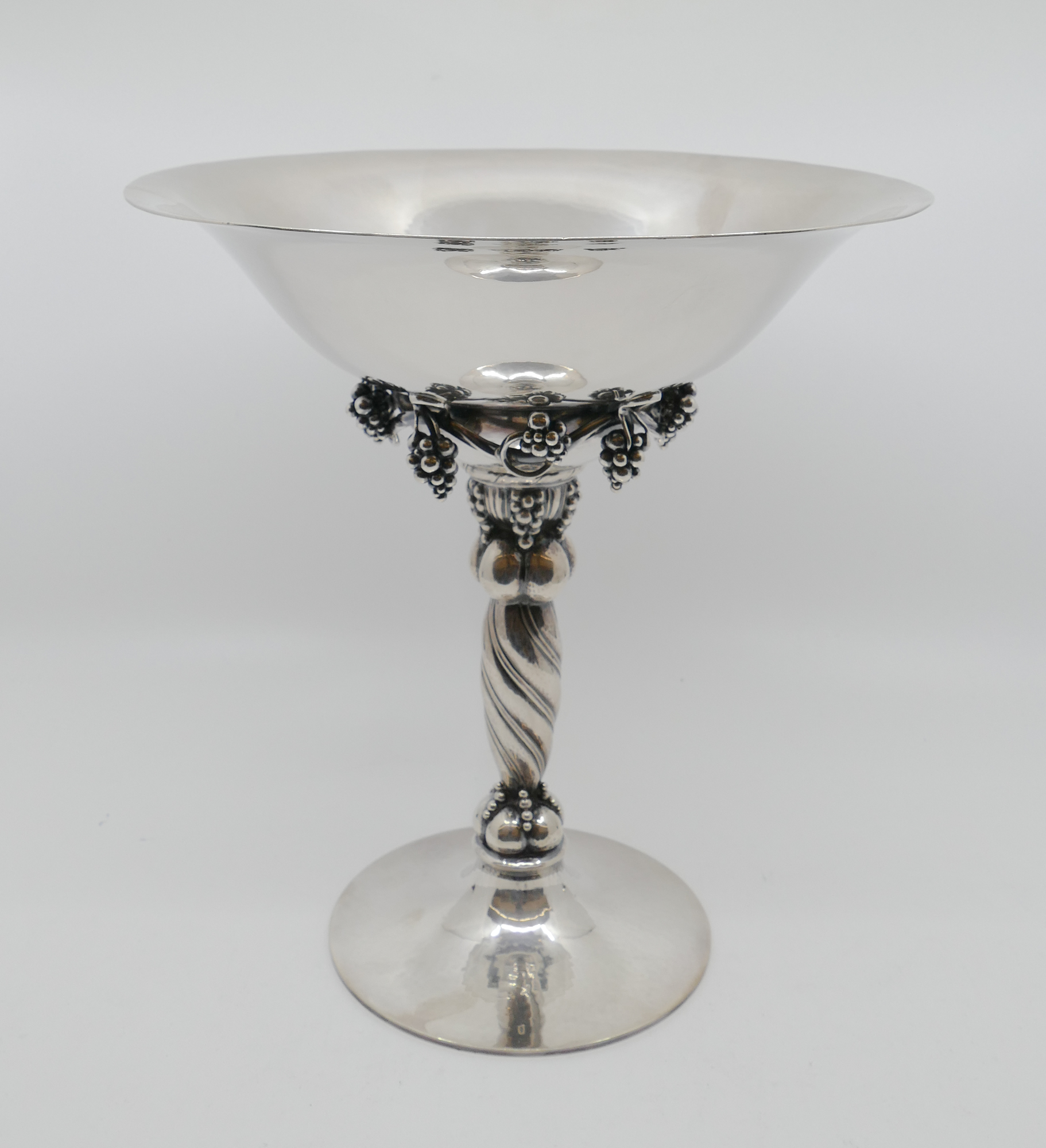 Appraisal: Georg Jensen No A Large Sterling Silver Compote Denmark c