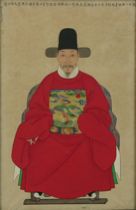 Appraisal: A Fine Chinese Portrait Painting th Century Portrait of a