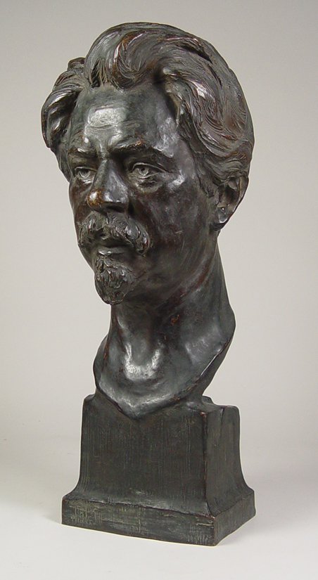 Appraisal: Portnoff Alexander Russian American - Bronze bust of gentleman Signed