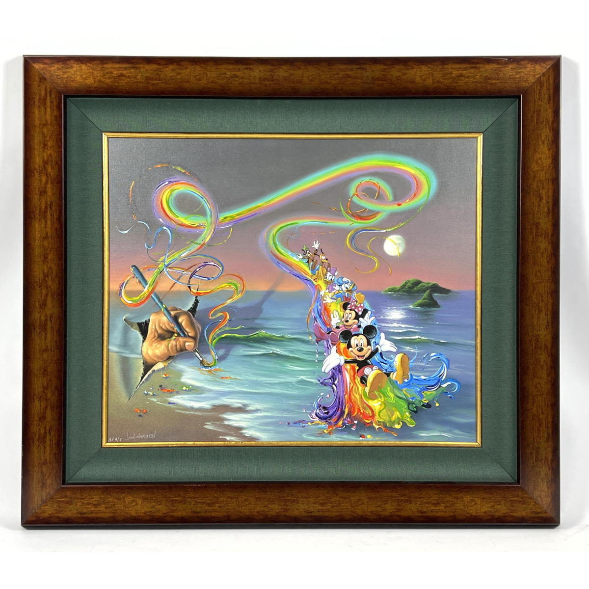 Appraisal: Jim Warren AP framed limited edition giclee on canvas Disney