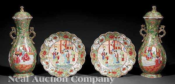 Appraisal: A Group of Chinese Export Famille Rose Porcelain early th