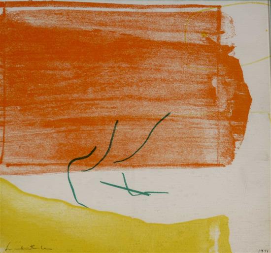 Appraisal: Lot Property of Various Owners Helen Frankenthaler American - Card