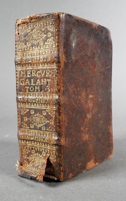 Appraisal: Small French book dated titled Mercure Galant Joust la Copie