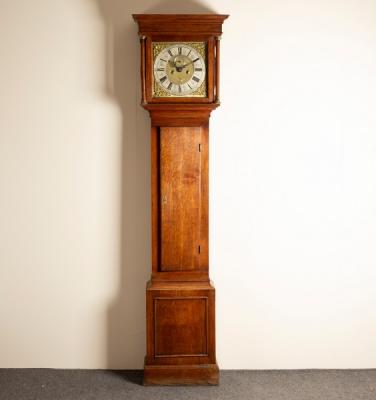 Appraisal: An early th Century oak longcase clock fitted an associated