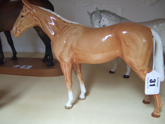 Appraisal: A Beswick horse Bois Roussel nd version palomino colouring