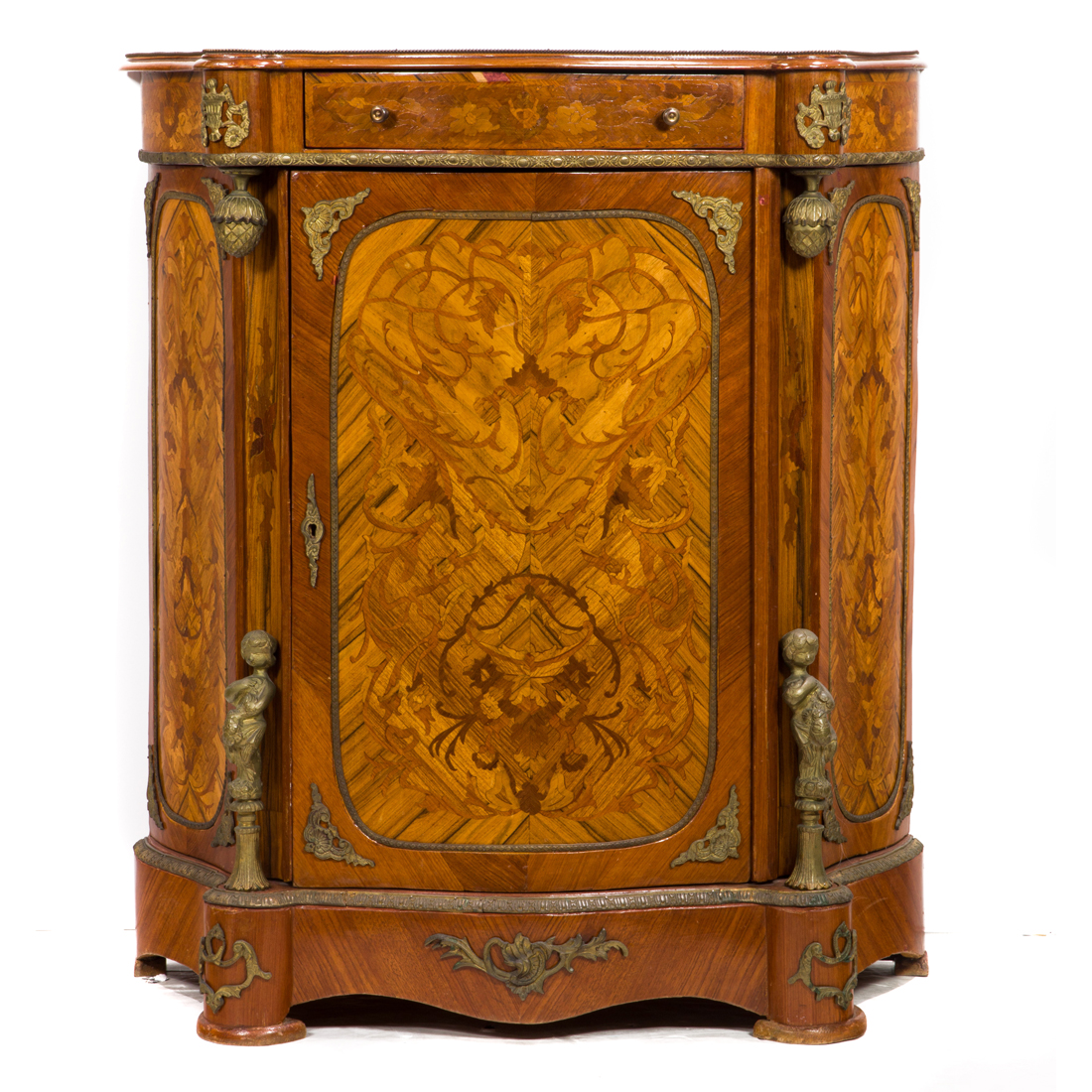 Appraisal: A LOUIS XV STYLE KINGWOOD COMMODE A Louis XV style