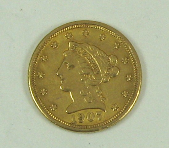 Appraisal: U S TWO AND ONE-HALF DOLLAR GOLD COIN Liberty head