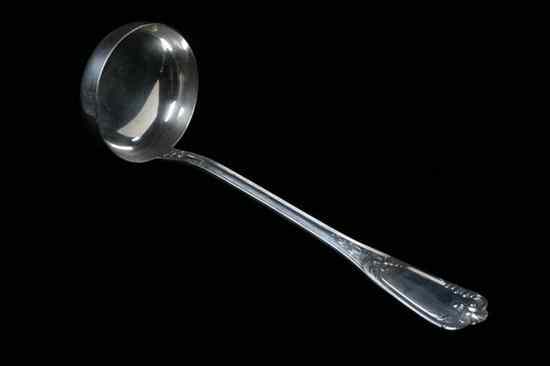 Appraisal: ITALIAN SILVER LADLE - marks Palermo silver standard The terminal