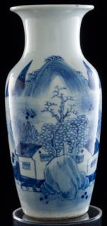 Appraisal: th Century Chinese Pottery Vase th century Chinese pottery blue