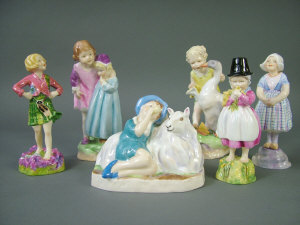 Appraisal: A collection of Royal Worcester figurines modelled by F G