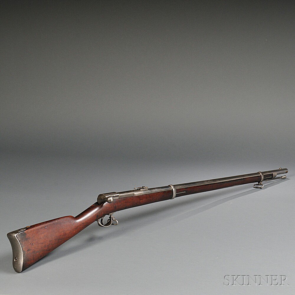 Appraisal: Model Ward-Burton Rifle c walnut stock steel fittings top of