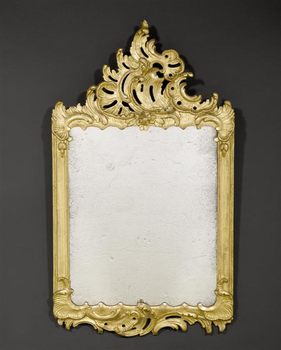 Appraisal: MIRROR Louis XV style in manner of J F FUNK