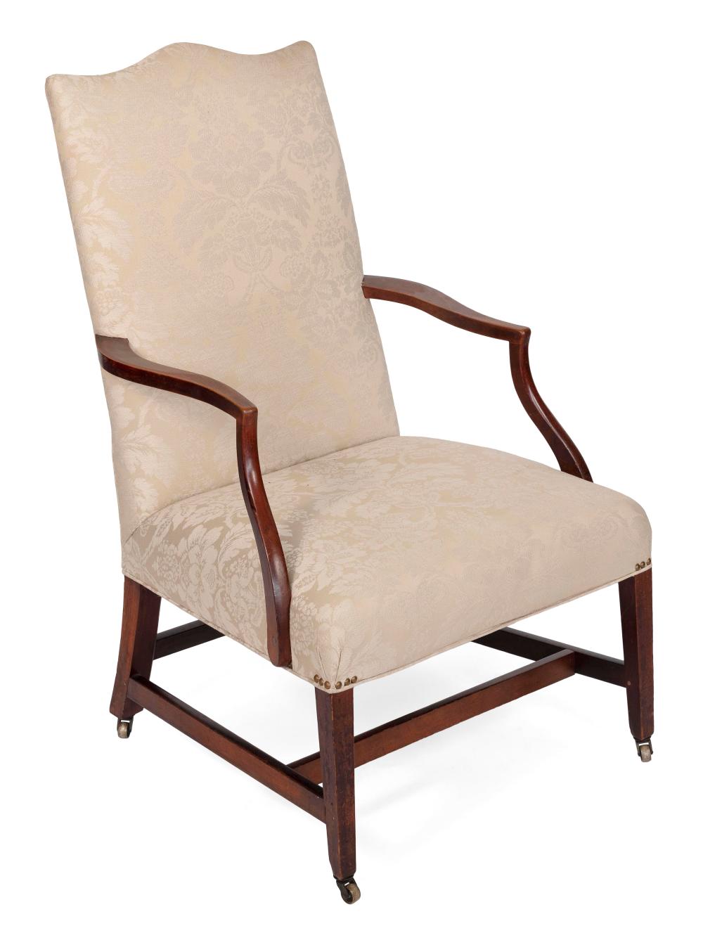 Appraisal: FEDERAL LOLLING CHAIR CIRCA BACK HEIGHT SEAT HEIGHT FEDERAL LOLLING