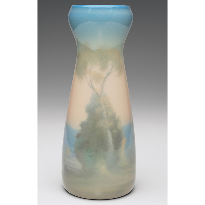 Appraisal: Rare Rookwood vase covered with a fine and flawless Porcelain